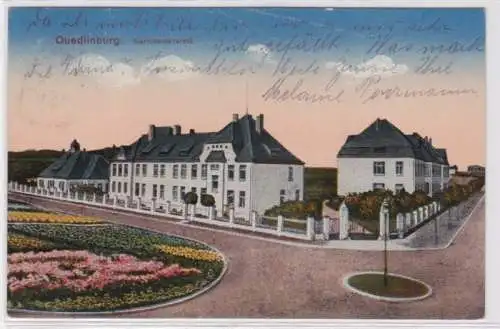 95513 Ak Quedlinburg - Blick auf Garnisonslazarett 1924
