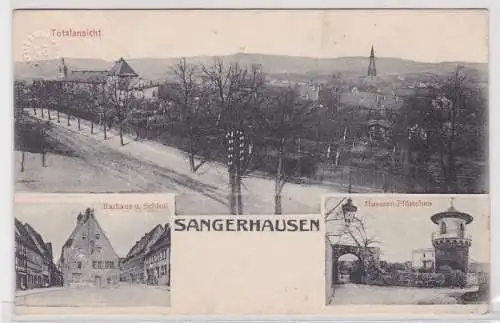 99812 Mehrbild Feldpost Ak Sangerhausen Stadtansichten 1915