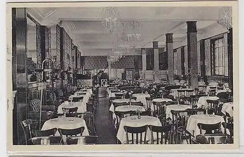 64416 Ak Magdeburg Café Weißer Schwan Breiteweg 1944
