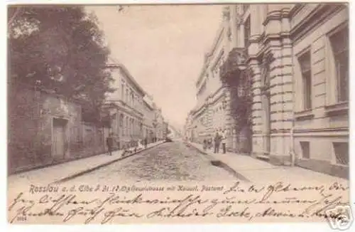 18990 Ak Rosslau an der Elbe Hauptstrasse 1904
