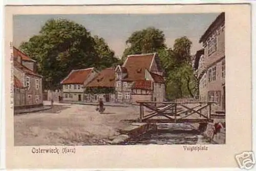 07267 Ak Osterwieck im harz Voigteiplatz um 1900