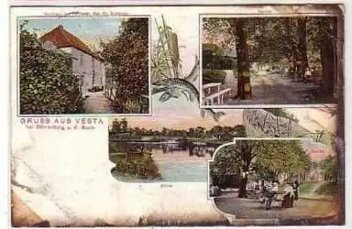 40225 Ak Gruß aus Vesta bei Dürrenberg Gasthaus 1907