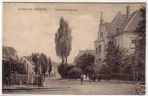 07418 Ak Gruß aus Theissen Weissenfelserstraße um 1910