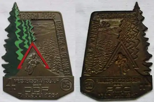 Plakette 18. Schleizer Dreieck Rennen 4.Meisterschaftslauf der DDR 1951 (146550)