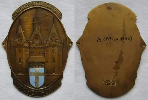 rare Plakette Zwolle-Keulen-Rit Motor-Club-Zwolle um 1930 (147591)