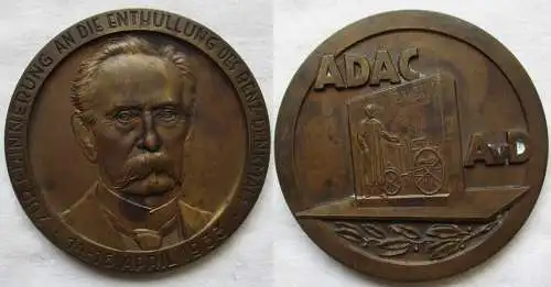 Bronze Medaille zur Entüllung des Benz Denkmals Mannheim 1933 (164389)