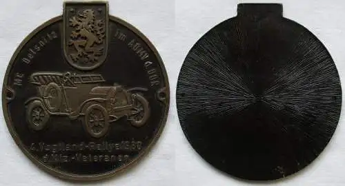 seltene DDR Plakette 4.Vogtland KFZ-Veteranen Rallye MC Oelsnitz 1980 (145196)