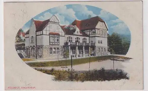 905289 Passepartout Ak Pössneck Kinderheim 1925