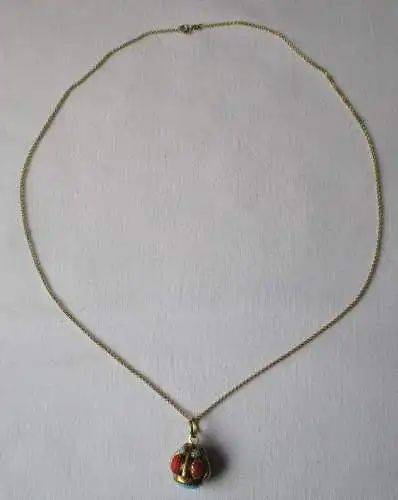 hübsche Halskette 333er Gold mit dekorativem Anhänger 750er Gold (168124)