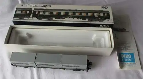 Modelleisenbahn Piko Flachwagen mit Containern DEUTRANS Spur H0 OVP (167722)