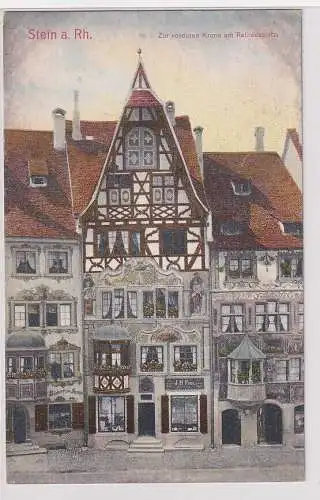 907322 Ak Stein am Rhein Zur vorderen Krone am Rathausplatz um 1910
