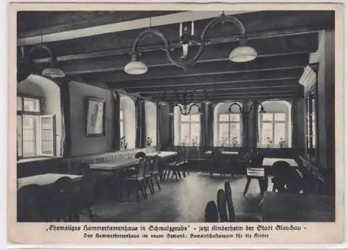 96624 Ak Hammerherrenhaus in Schmalzgrube, Kinderheim der Stadt Glauhau 1944