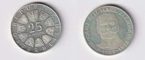 25 Schilling Silber Münze Österreich 1972 Carl Michael Zierer 1843-1922 (104113)