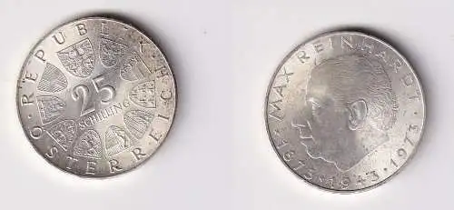25 Schilling Silber Münze Österreich Max Reinhardt 1973 (102100)