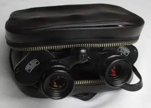 DDR Carl Zeiss Jena Fernglas 8x30 Deltrintem Gütezeichen Q1 mit Tasche (168155)