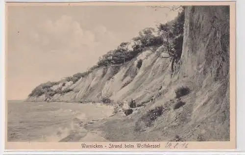 48470 Ak Warnicken Lesnoje Лесное - Strand beim Wolfskessel 1916