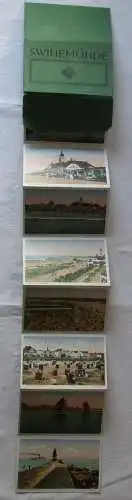 Leporello mit 8 Abbildungen Swinemünde um 1920 (68512)