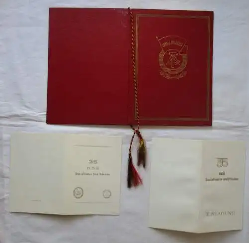 DDR Urkunde Banner der Arbeit Stufe III 1984 + Begleitschreiben (127219)