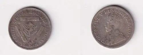 3 Pence Silber Kursmünze Südafrika 1926 s/ss (135355)