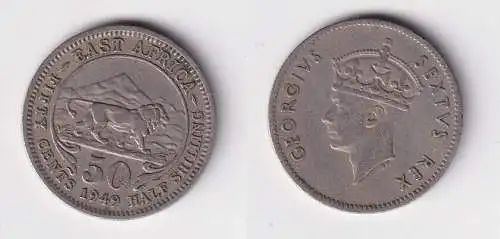50 Cents Münze Britisch Ost Afrika British East-Africa 1949 ss (136043)