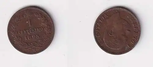 1 Centesimo Kupfer Münze Italien 1895 R vz (135614)