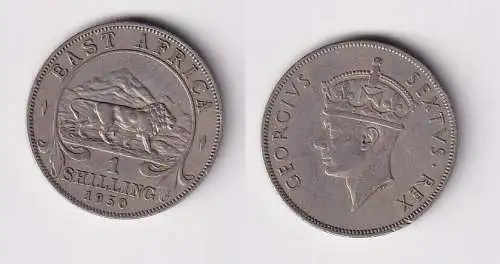 1 Schilling Münze Britisch Ost Afrika British East-Africa 1950 ss (106241)