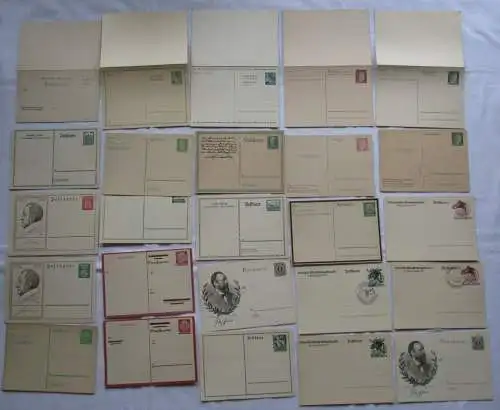 Sammlung 100 x Ganzsachen Postkarten Deutsches Reich oft vor 1900 (100416)