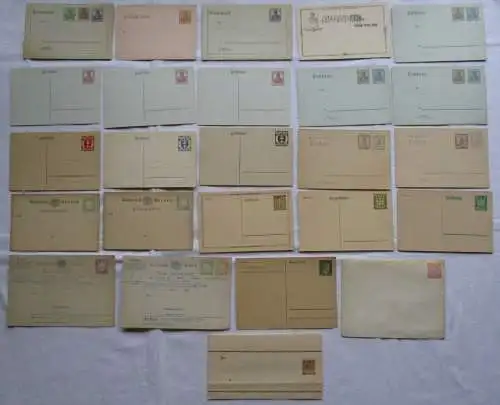 Sammlung 100 x Ganzsachen Postkarten Deutsches Reich oft vor 1900 (105954)