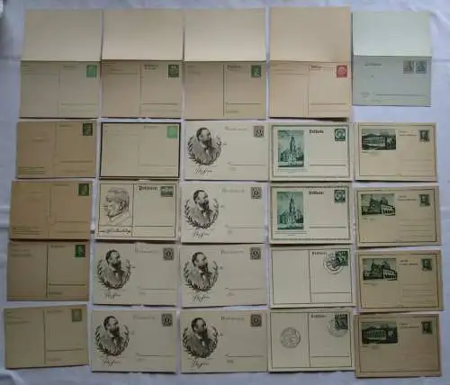 Sammlung 100 x Ganzsachen Postkarten Deutsches Reich oft vor 1900 (105209)