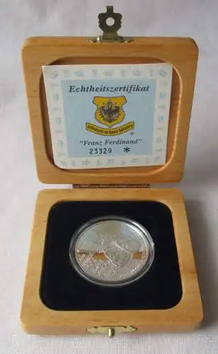 100 Schilling Silber Münze Österreich Erzherzog Franz 1999 PP OVP (158203)