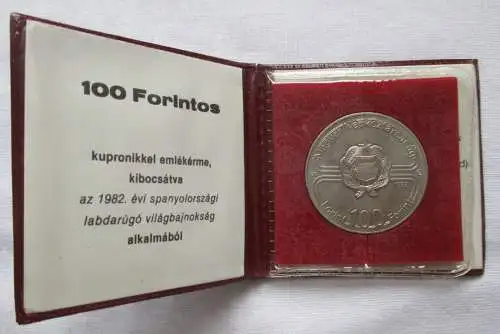 Mappe mit 100 Forint Ungarn Fussball-WM Spanien 1982 Stgl. (158353)
