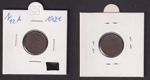 1/12 Anna Kupfer Münze Indien 1921 Georg V. (166108)