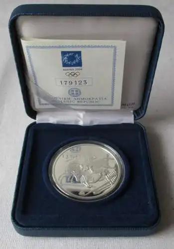 10 Euro Silber Münze Griechenland Olympiade Reitsport 2004 PP (156862)
