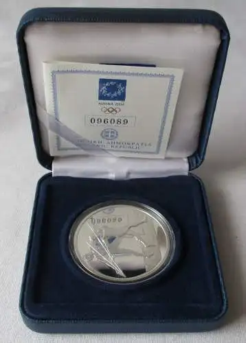 10 Euro Silber Münze Griechenland Olympiade Speerwurf 2004 PP (164271)