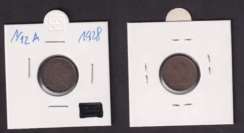 1/12 Anna Kupfer Münze Indien 1928 Georg V. (166110)
