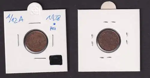 1/12 Anna Kupfer Münze Indien 1928 Georg V. (166301)