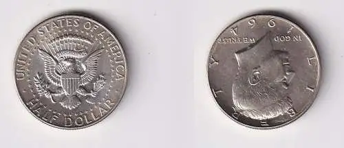 1/2 Dollar Silber Münze USA 1964 vz (169598)