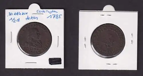 1795 Großbritannien 1/2 Penny Token Middlesex - Lackington’s (151566)