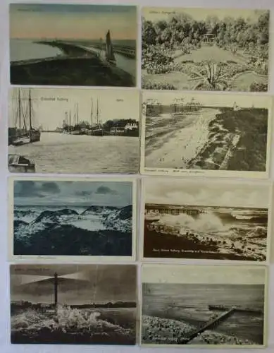 29757 /8 Ak Ostseebad Kolberg in Pommern Hafen Strand Rosengarten um 1920