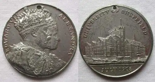 Großbritannien Medaille Edward VII University of Sheffield July 1905 (165277)