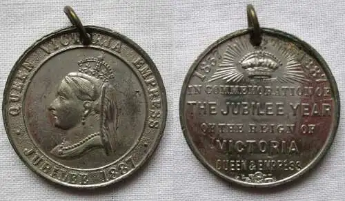 1887 Großbritannien Königin Victoria Goldene Jubiläumsmedaille (168230)