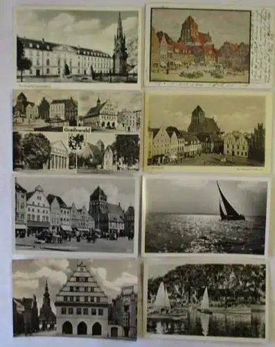 67258 /8 Ak Greifswald Wieck um 1960