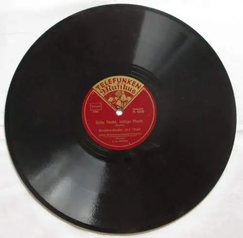Schellack Platte Telefunken Musikus "O du fröhliche" (165958)