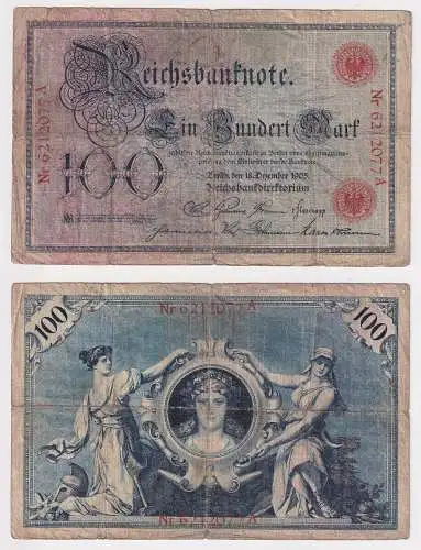 Banknote Kaiserreich 100 Mark 18. Dezember 1905 (157255)