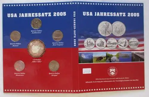 Kursmünzen Jahressatz USA 2005 bankfrisch in Originalverpackung (100971)