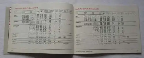 Flugplan Timetable DDR Interflug 1989-1990 Winterhalbjahr (113766)
