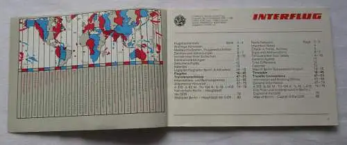 Flugplan Timetable DDR Interflug 1989-1990 Winterhalbjahr (113766)