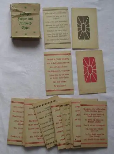 antikes Lustiges Frage- und Antwort-Spiel um 1930 (107854)