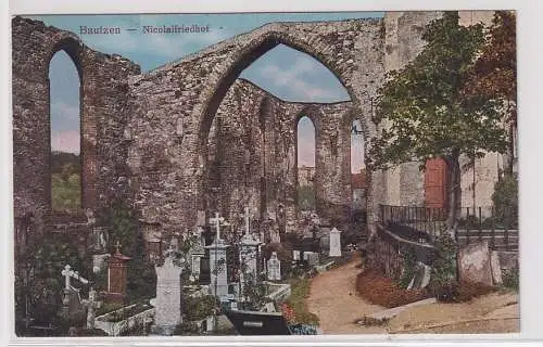 902570 Ak Bautzen Nicolaifriedhof 1921
