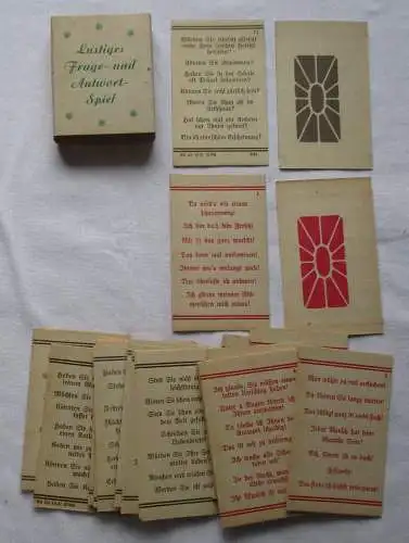antikes Lustiges Frage- und Antwort-Spiel um 1930 (105970)